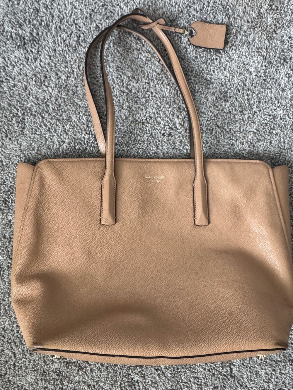 kate spade Tan Leather Tote Bag
